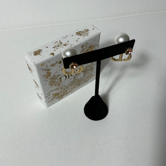 Dior Pearl and Crystal Earrings - Picture 2 of 4